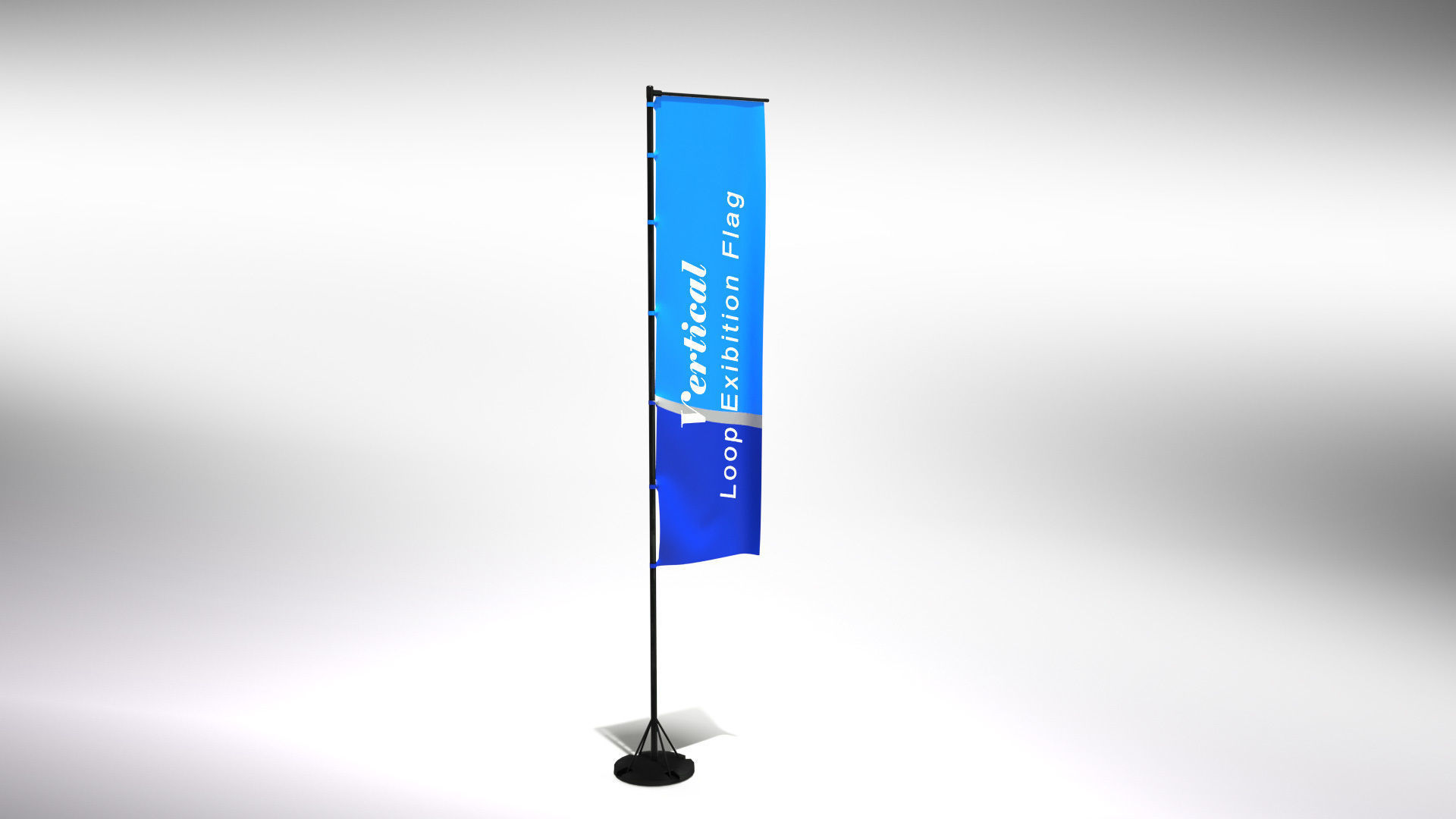 Animated Flags and Banner 8 in1 Low-poly 3D model_25