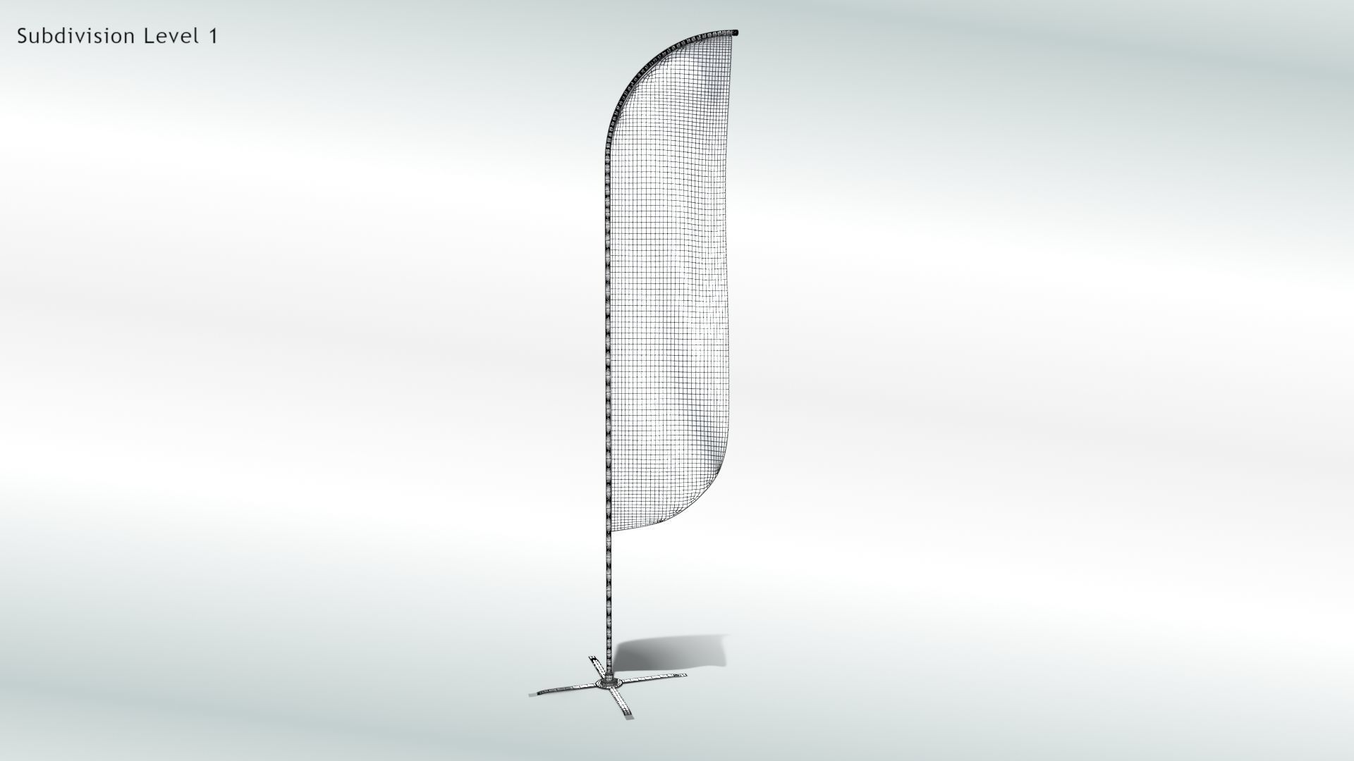 Animated Flags and Banner 8 in1 Low-poly 3D model_6