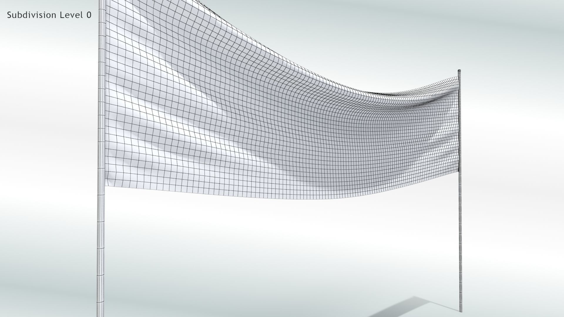 Animated Flags and Banner 8 in1 Low-poly 3D model_37