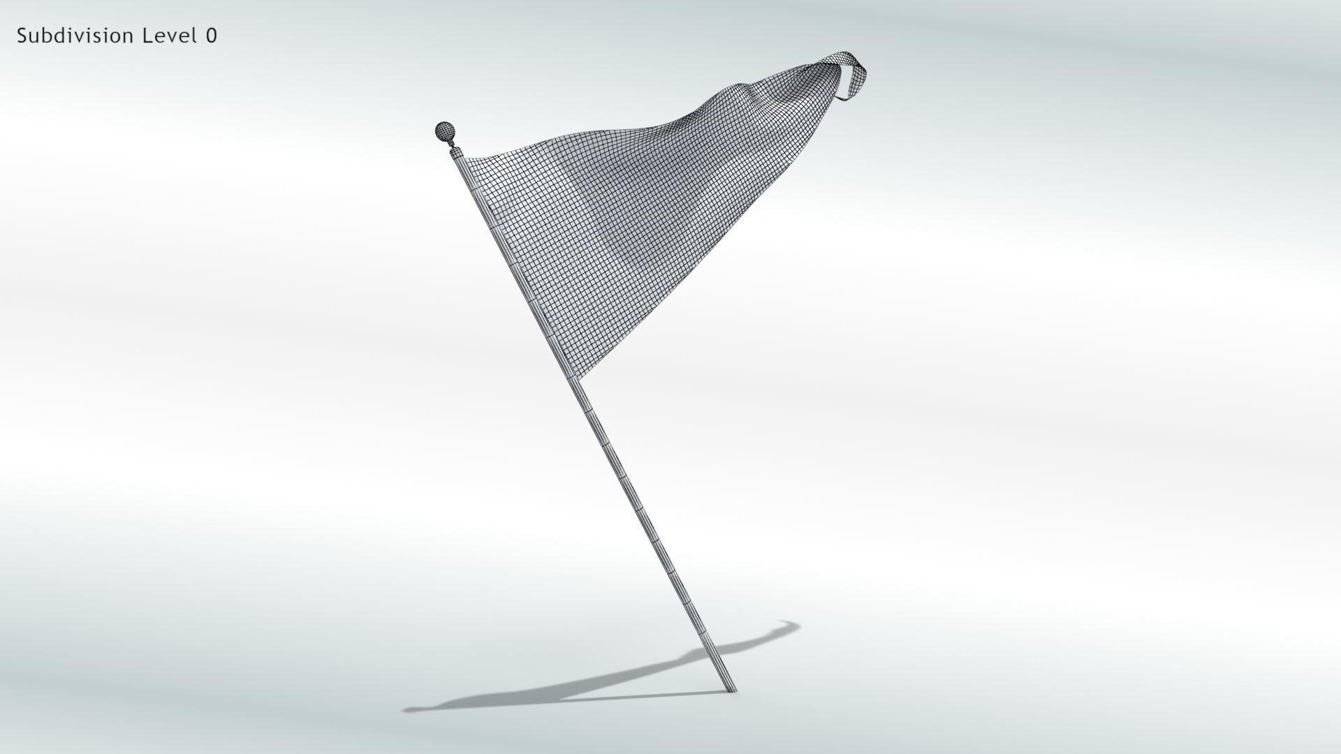 Animated Flags and Banner 8 in1 Low-poly 3D model_50