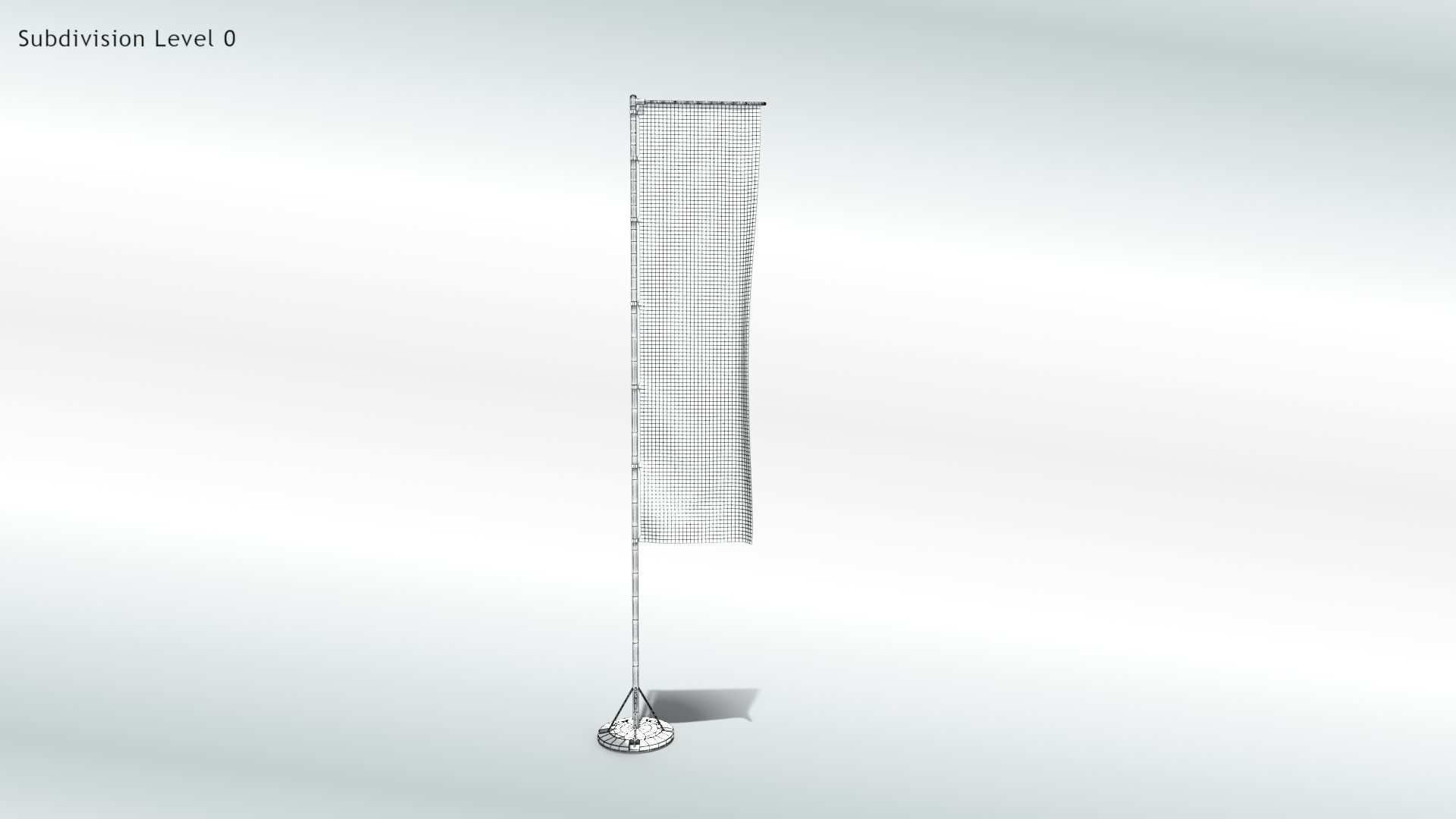 Animated Flags and Banner 8 in1 Low-poly 3D model_28