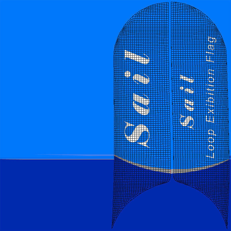 Animated Flags and Banner 8 in1 Low-poly 3D model_11