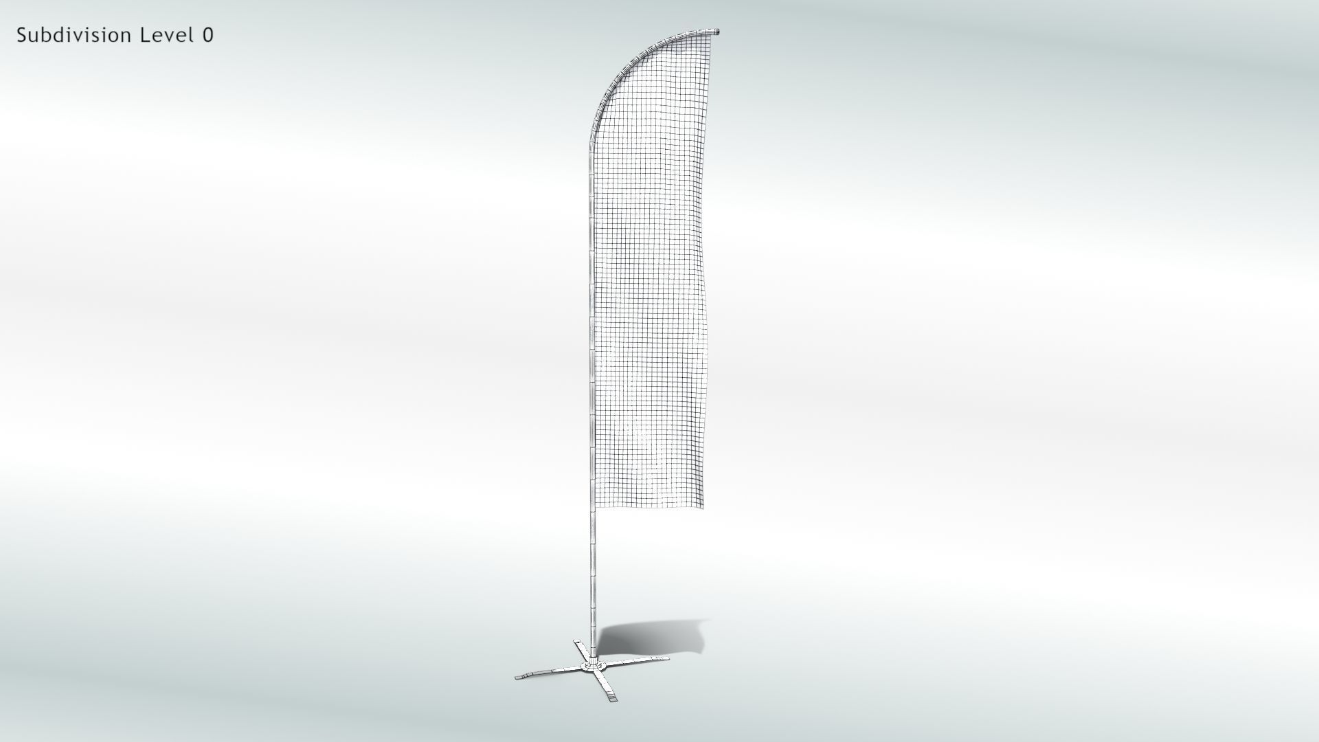 Animated Flags and Banner 8 in1 Low-poly 3D model_15