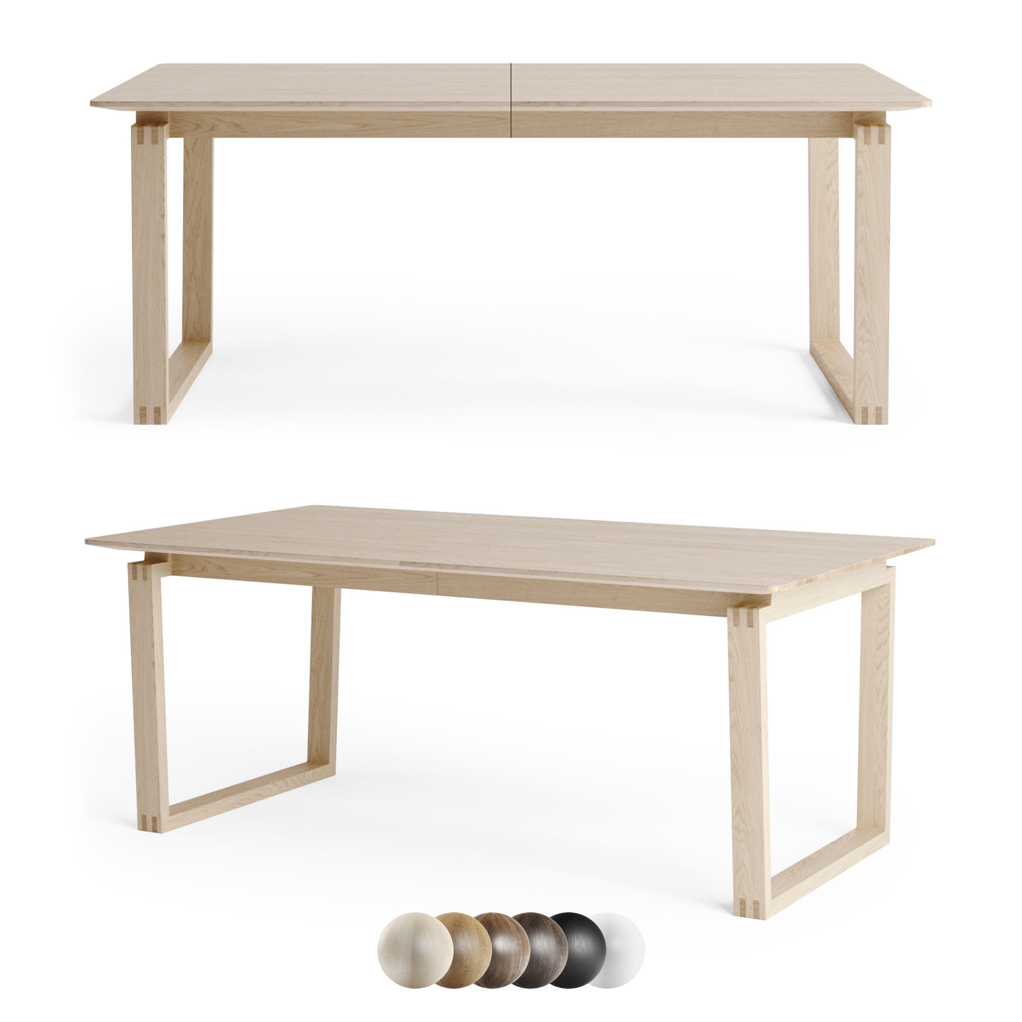 Bolia Dining Table Nord 3D model_5
