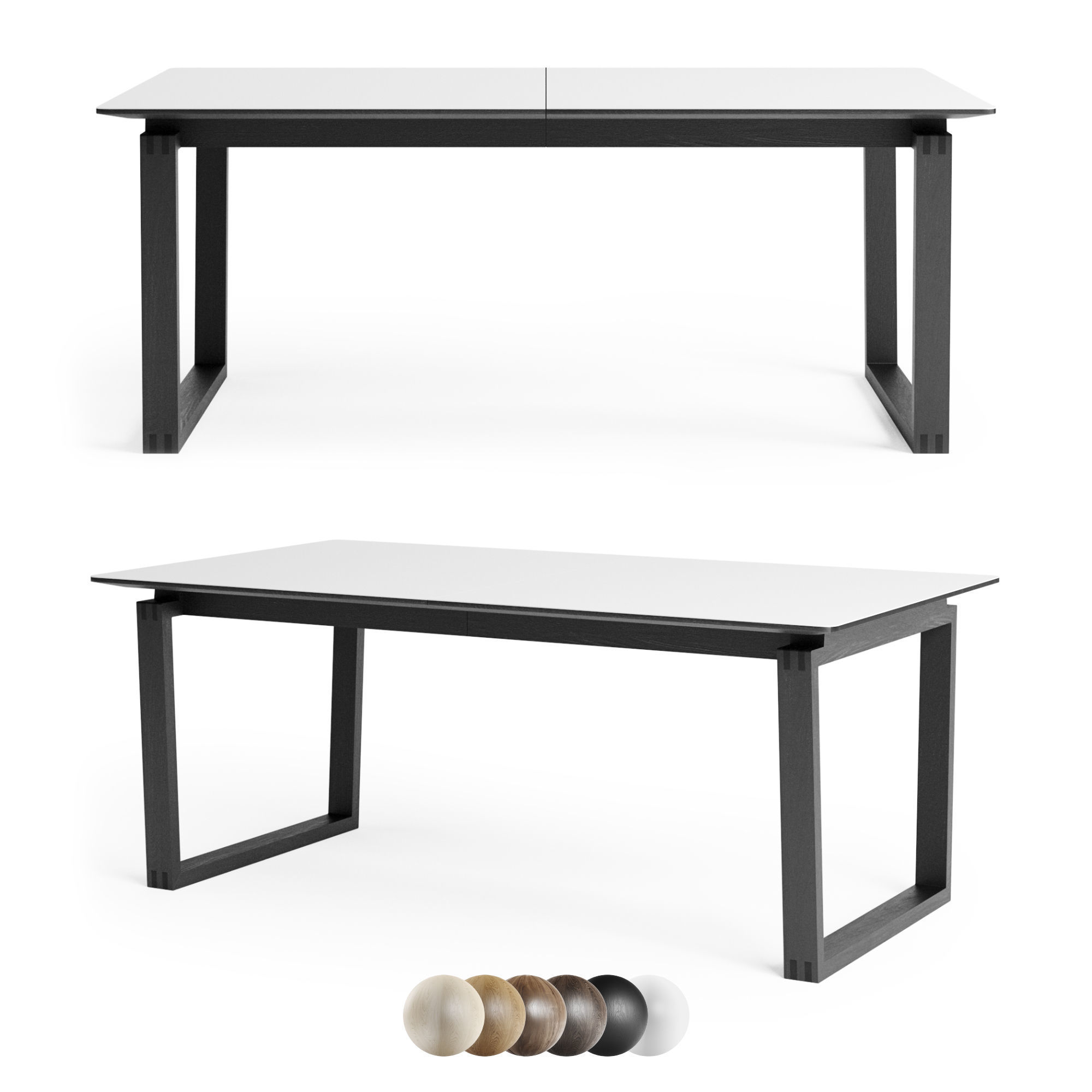 Bolia Dining Table Nord 3D model_3