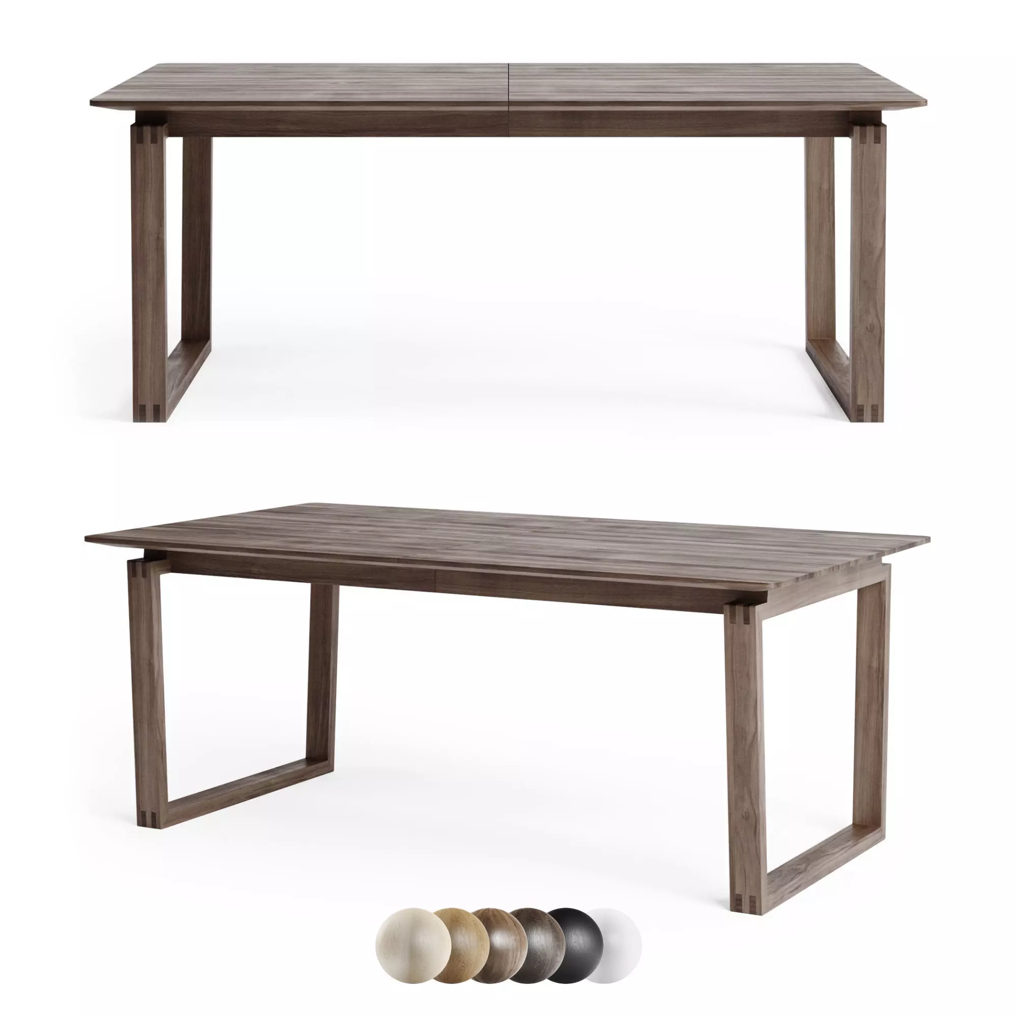 Bolia Dining Table Nord 3D model_0