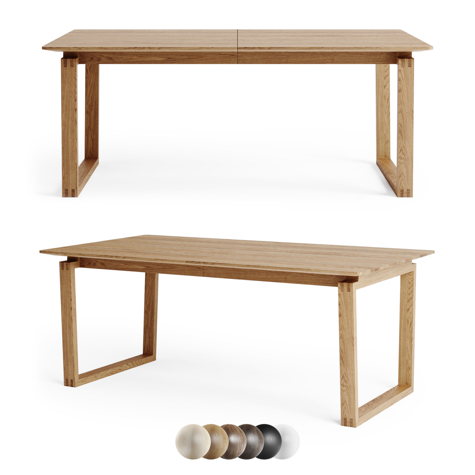 Bolia Dining Table Nord 3D model_2