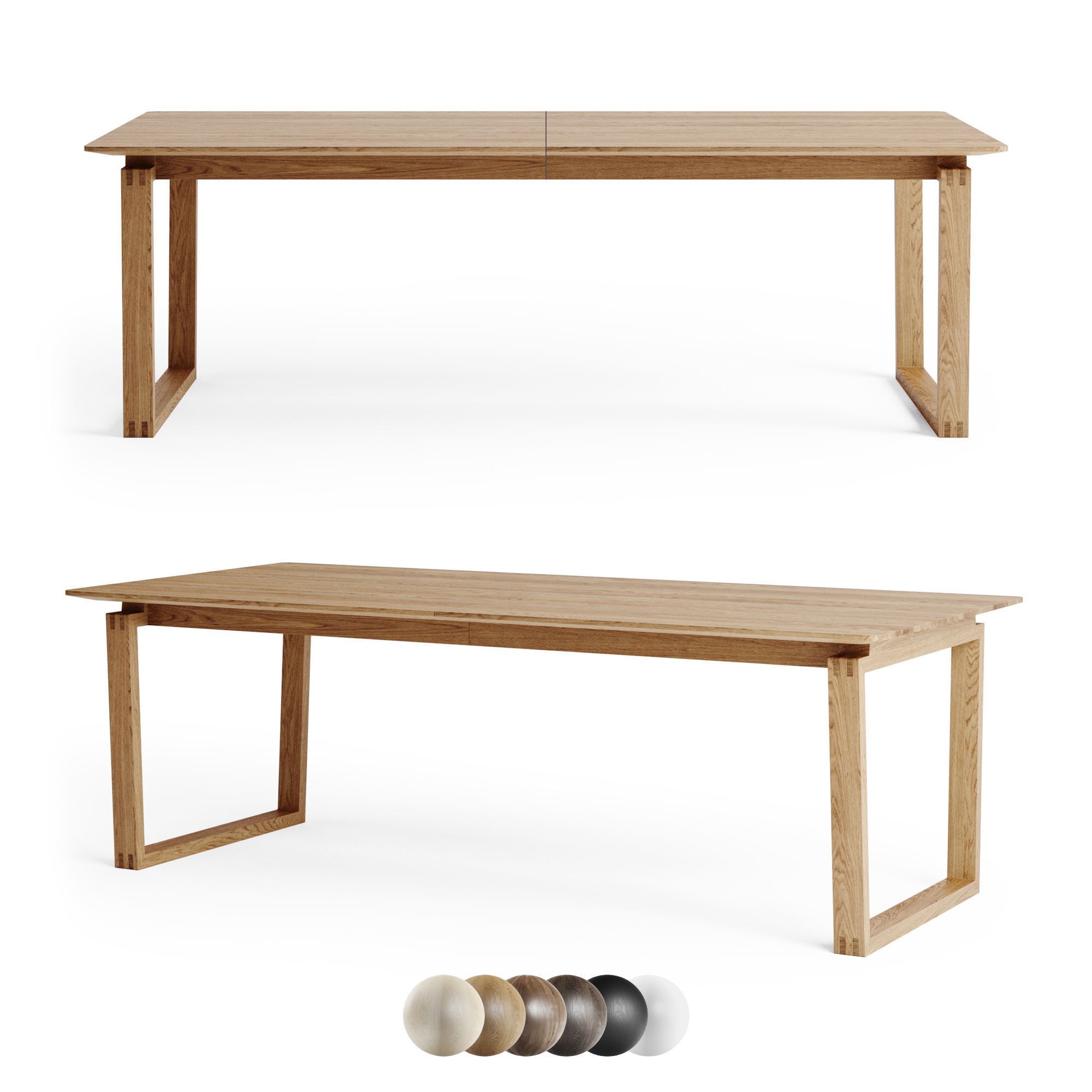 Bolia Dining Table Nord 3D model_11