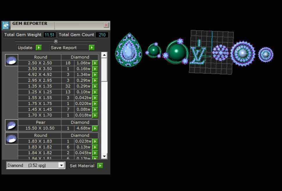 Lockets and neckless 3D print model_49