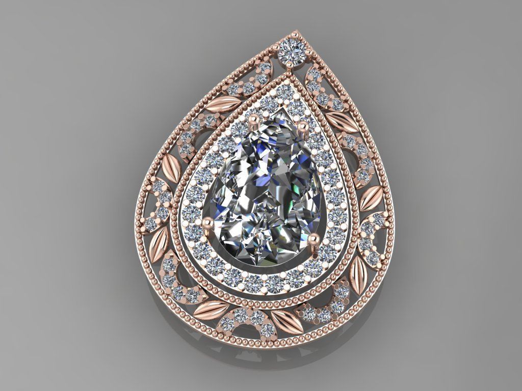 Lockets and neckless 3D print model_17