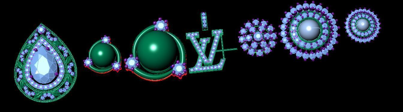 Lockets and neckless 3D print model_37