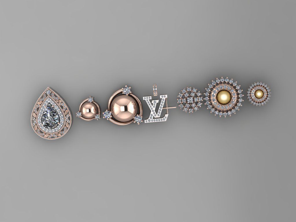 Lockets and neckless 3D print model_7