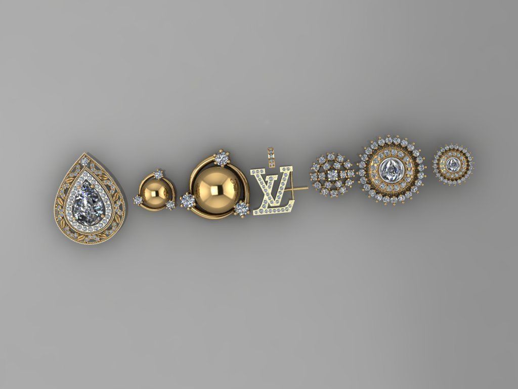 Lockets and neckless 3D print model_36