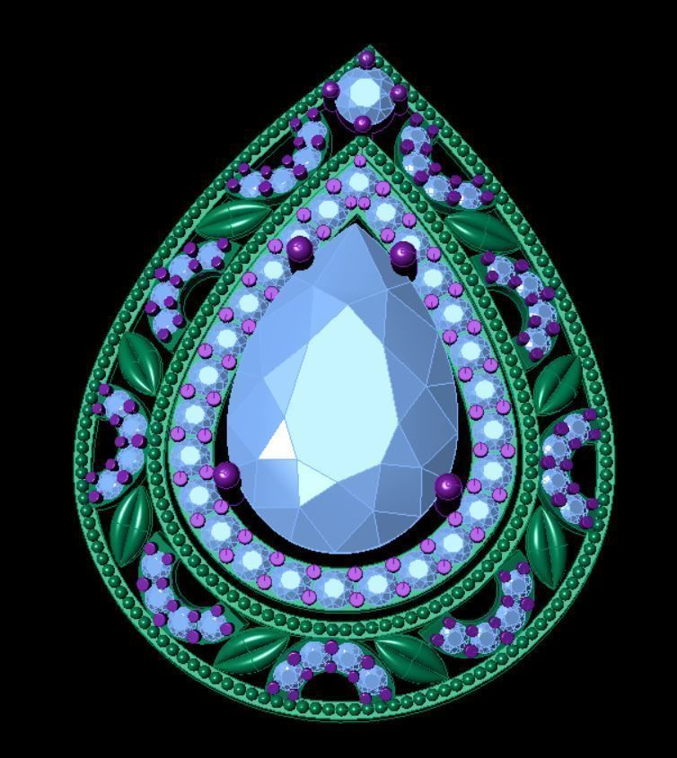 Lockets and neckless 3D print model_26