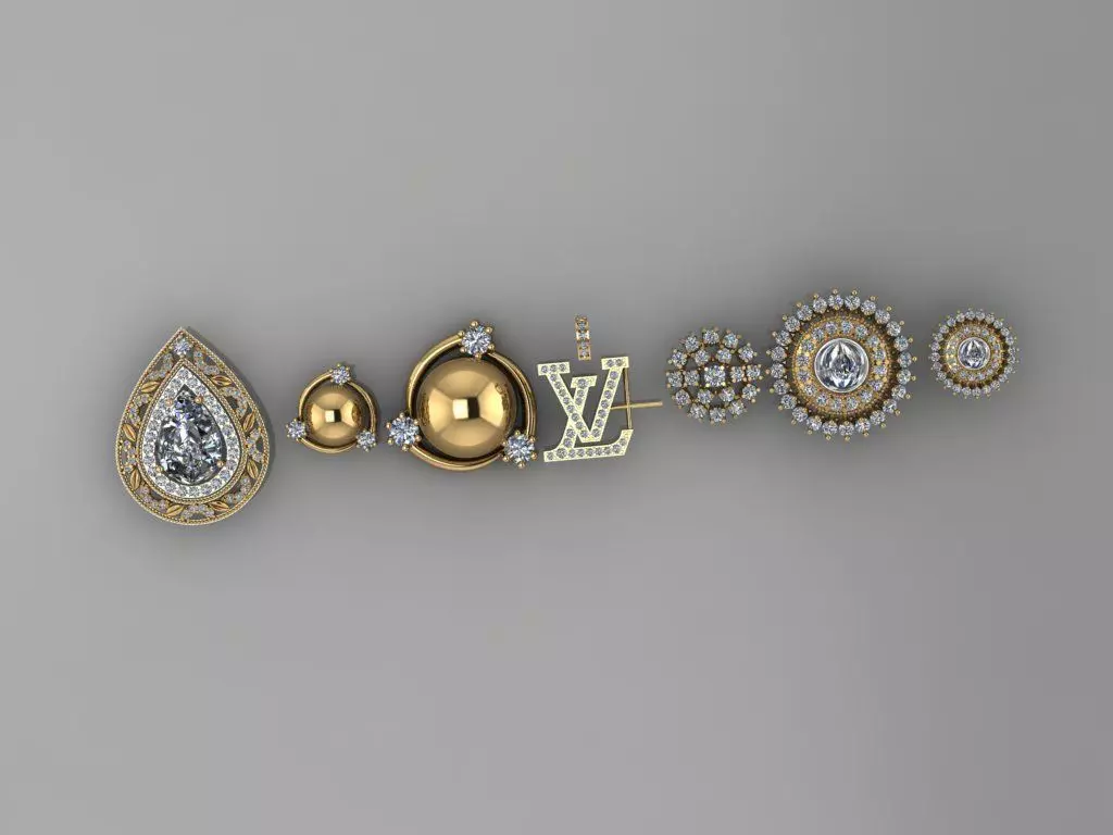 Lockets and neckless 3D print model_0