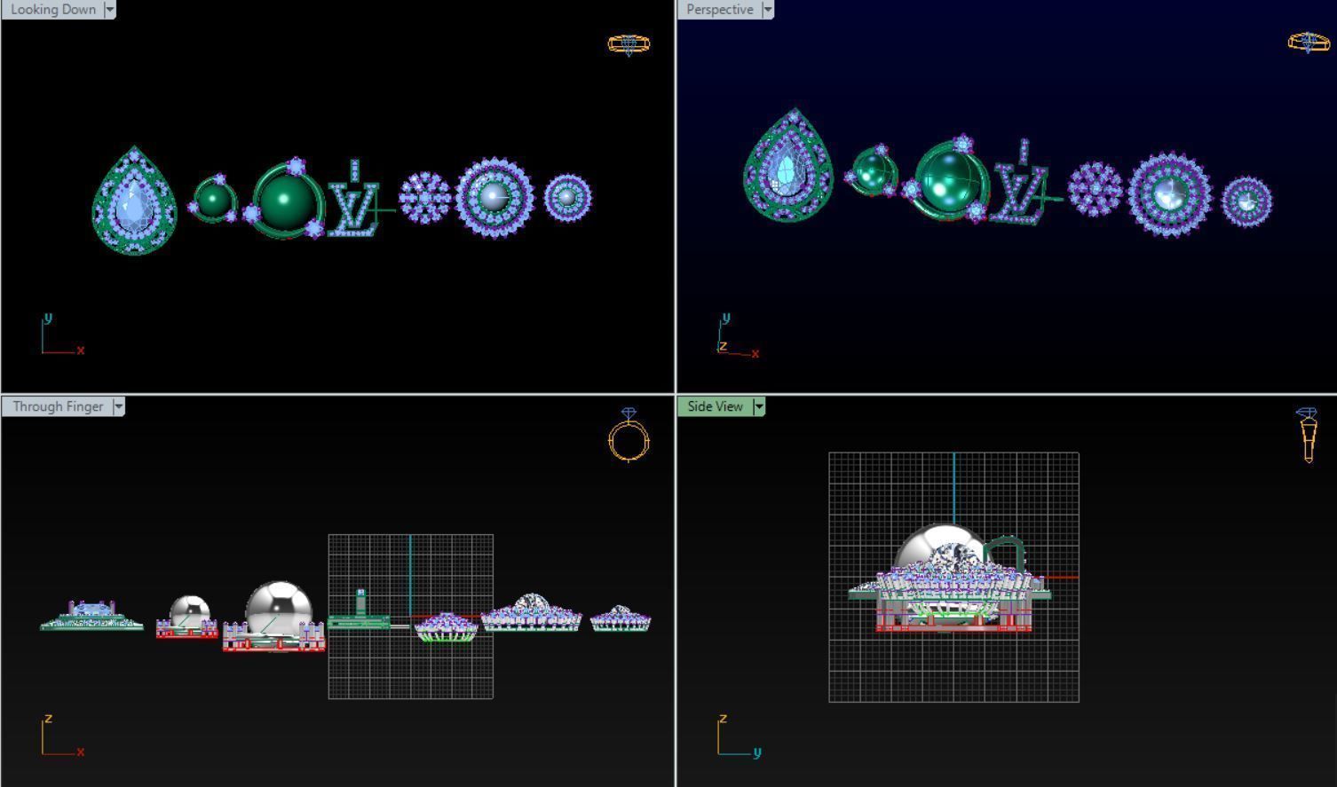 Lockets and neckless 3D print model_35