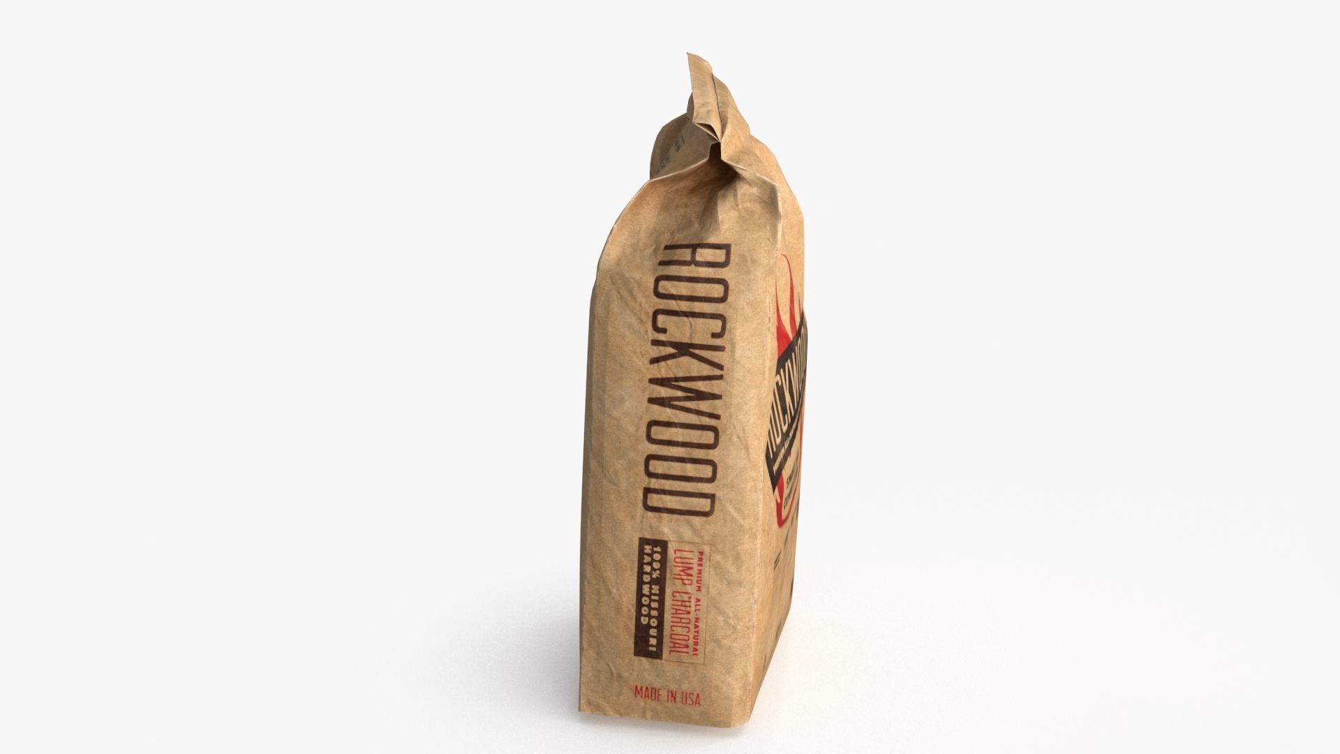 Rockwood Charcoal Bag Low-poly 3D model_9