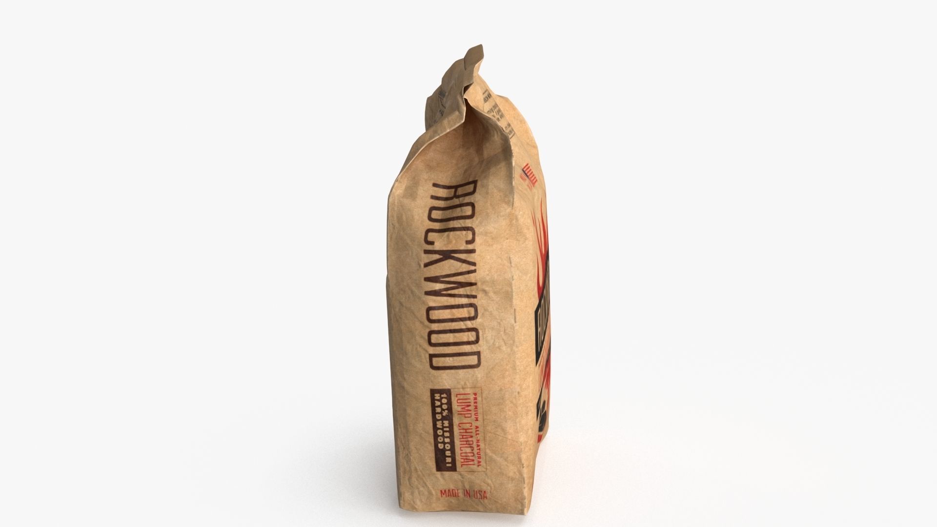 Rockwood Charcoal Bag Low-poly 3D model_5