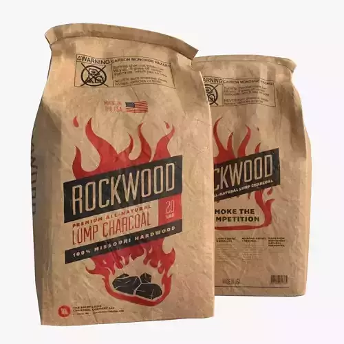 Rockwood Charcoal Bag Low-poly 3D model