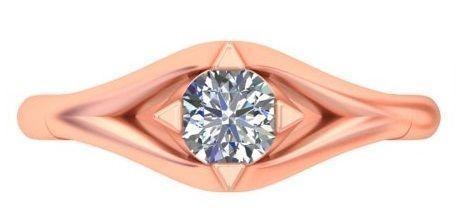 Firing Rose Gold Ring A16 3D print model_1