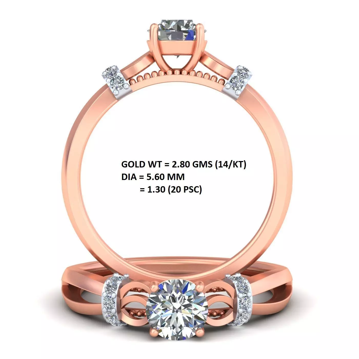 Edge Of Tomorrow Class Rose Gold Ring A15 3D print model_0