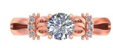 Edge Of Tomorrow Class Rose Gold Ring A15 3D print model_1