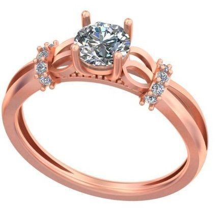 Edge Of Tomorrow Class Rose Gold Ring A15 3D print model_4