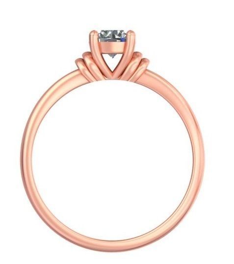 Knot Diamond Ring A10 3D print model_4