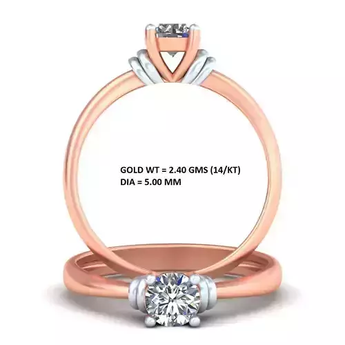 Knot Diamond Ring A10 3D print model