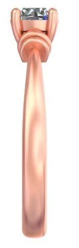 Knot Diamond Ring A10 3D print model_2