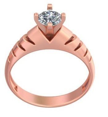 Great printable women rose gold ring A1 3D print model_4