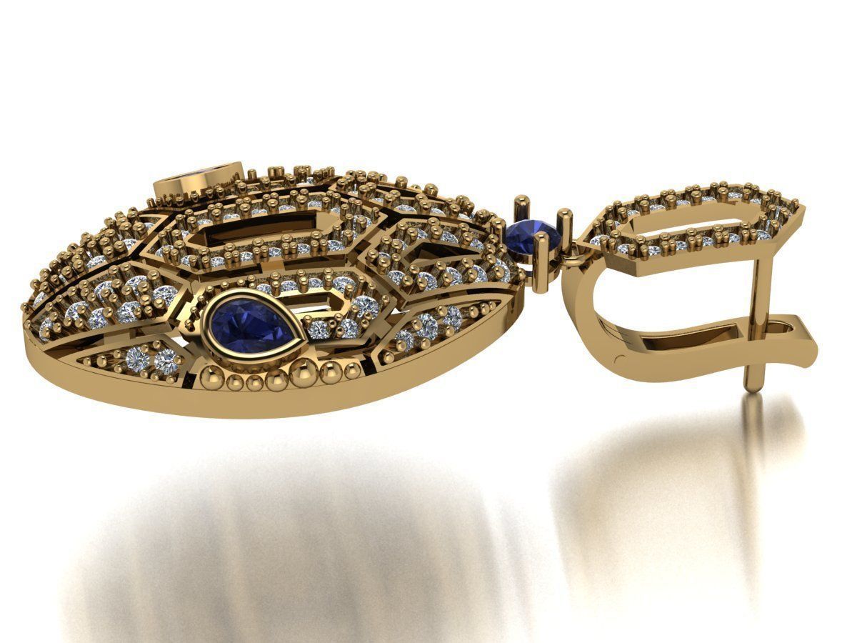 Bvlgari Earrings 3D print model_2