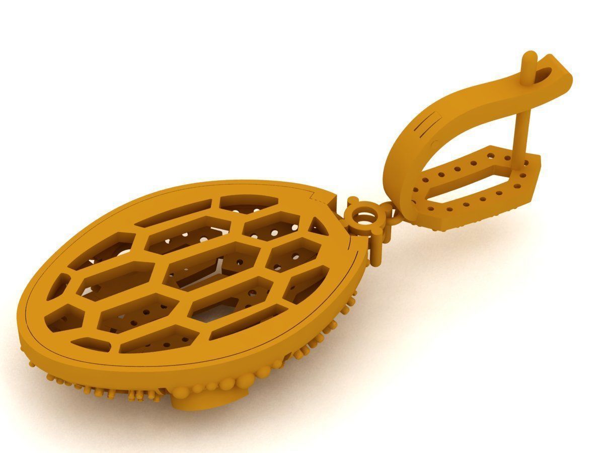 Bvlgari Earrings 3D print model_5