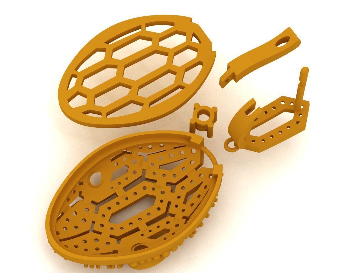 Bvlgari Earrings 3D print model_7