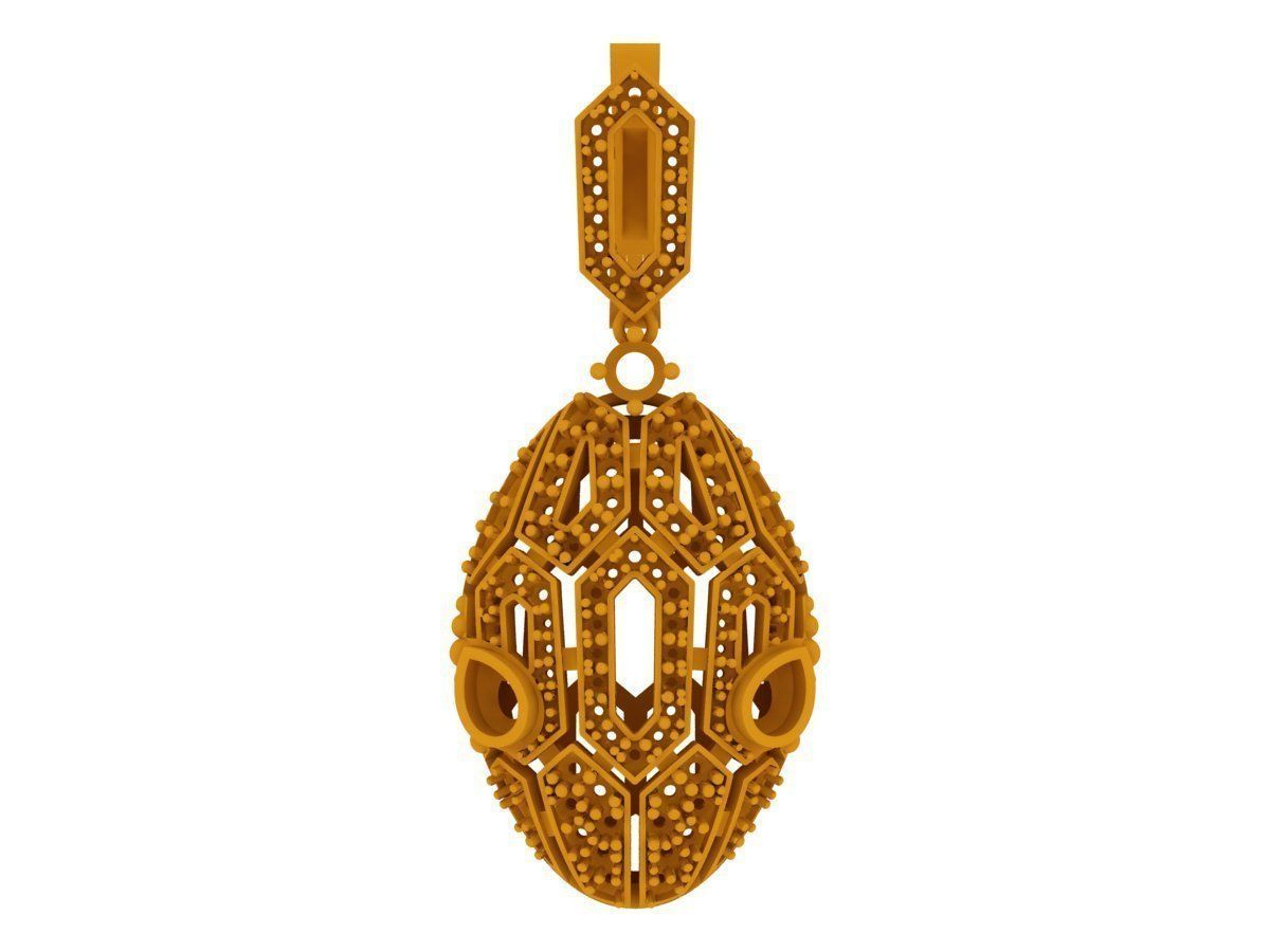 Bvlgari Earrings 3D print model_4