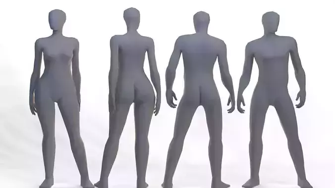 Female Male Basemesh 