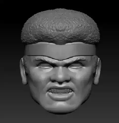 ML LUKE CAGE HEADSCULPT GRIMACING  3D print model