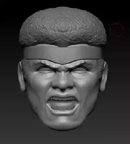 ML LUKE CAGE HEADSCULPT SCREAMING 3D print model