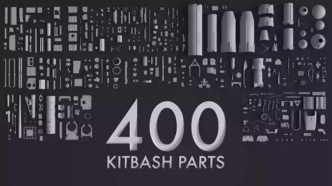 Kitbash Kit - 400 Original Star Wars Parts