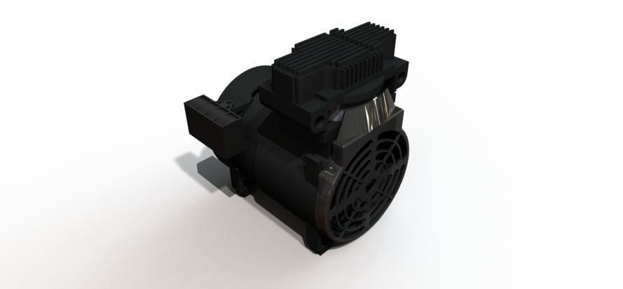 Oil-Less Rocking Piston Pump 3D model_1