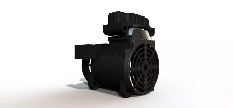 Oil-Less Rocking Piston Pump 3D model_0