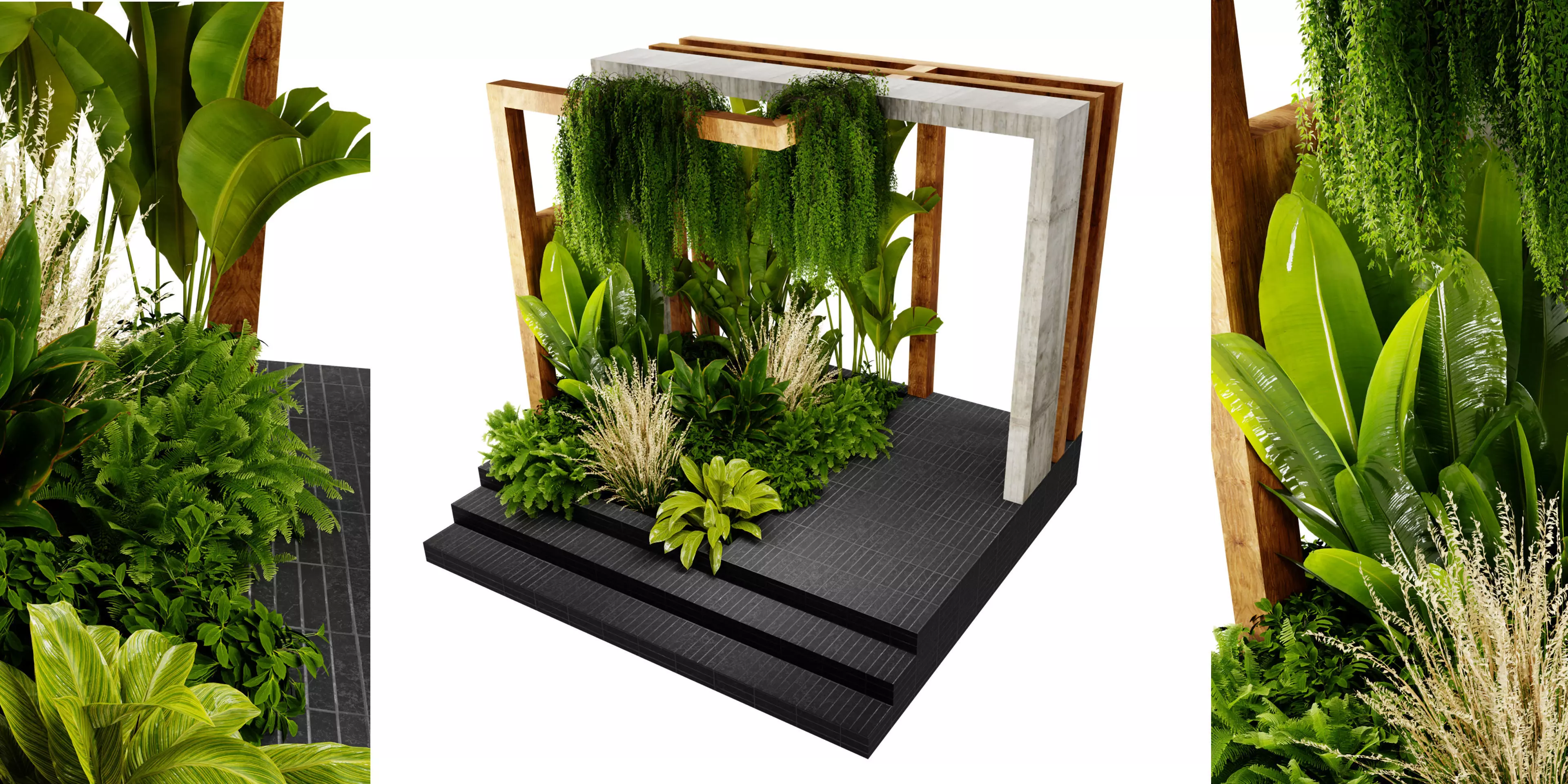 Collection plant vol 538 - blender model 3D model
