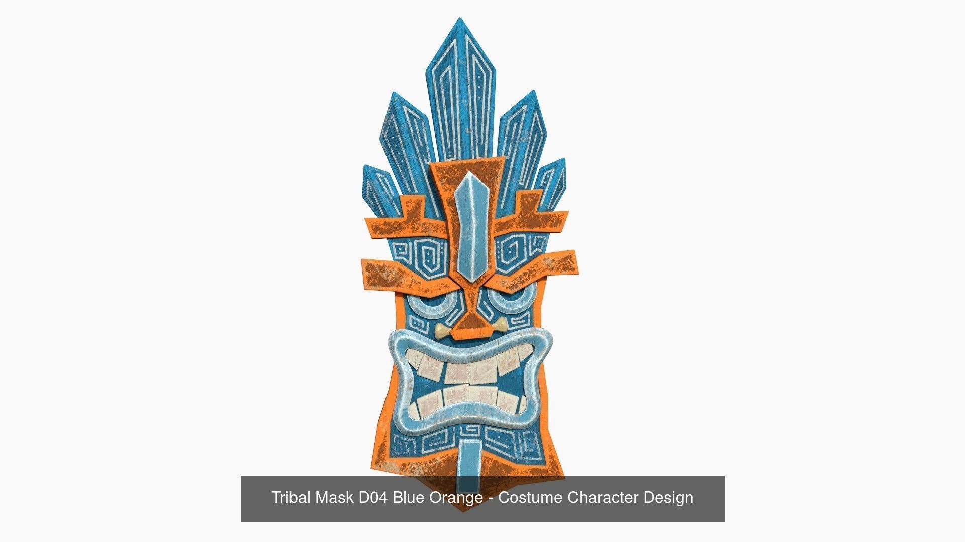 10 Tribal Masks D Collection - Costume Character Design _4