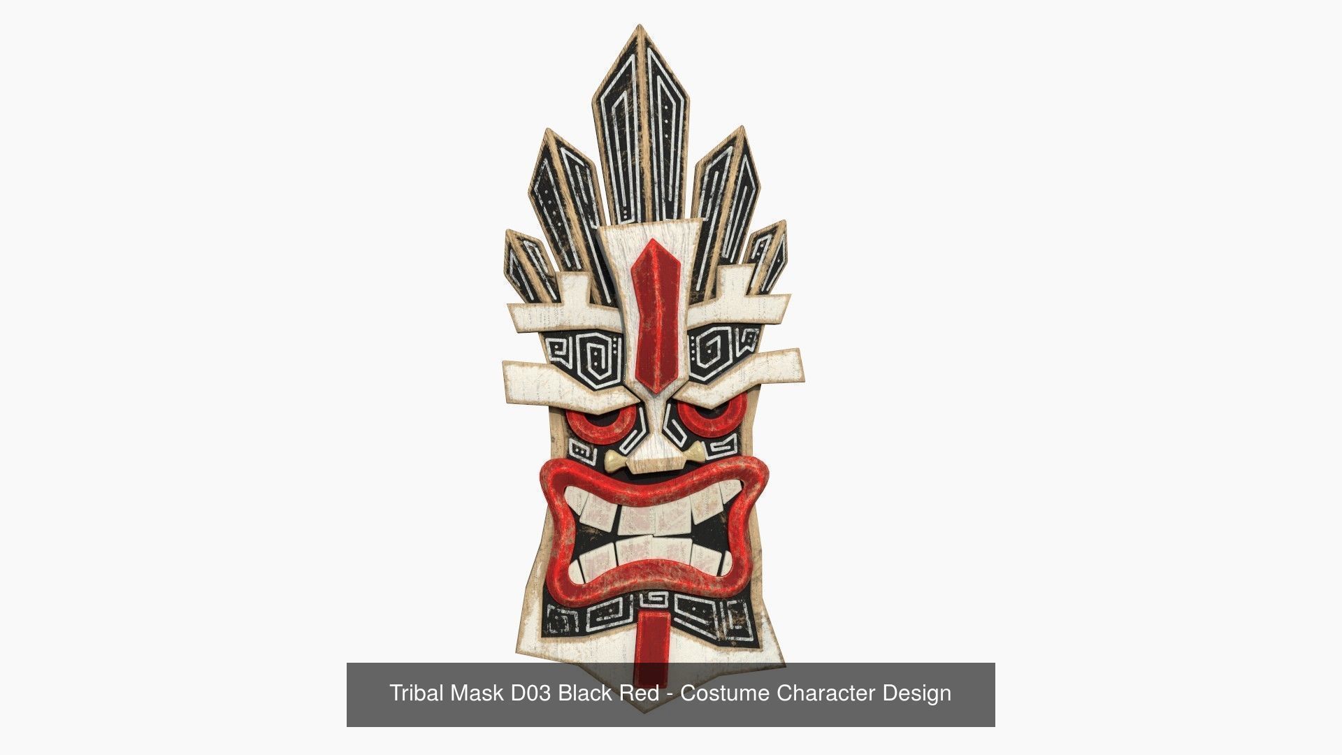 10 Tribal Masks D Collection - Costume Character Design _3