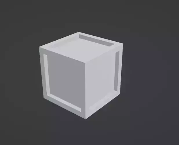 Cube Low Poly 3D print model