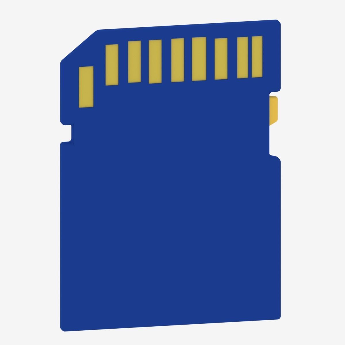 Cartoon SD Memory Card 3D model_12