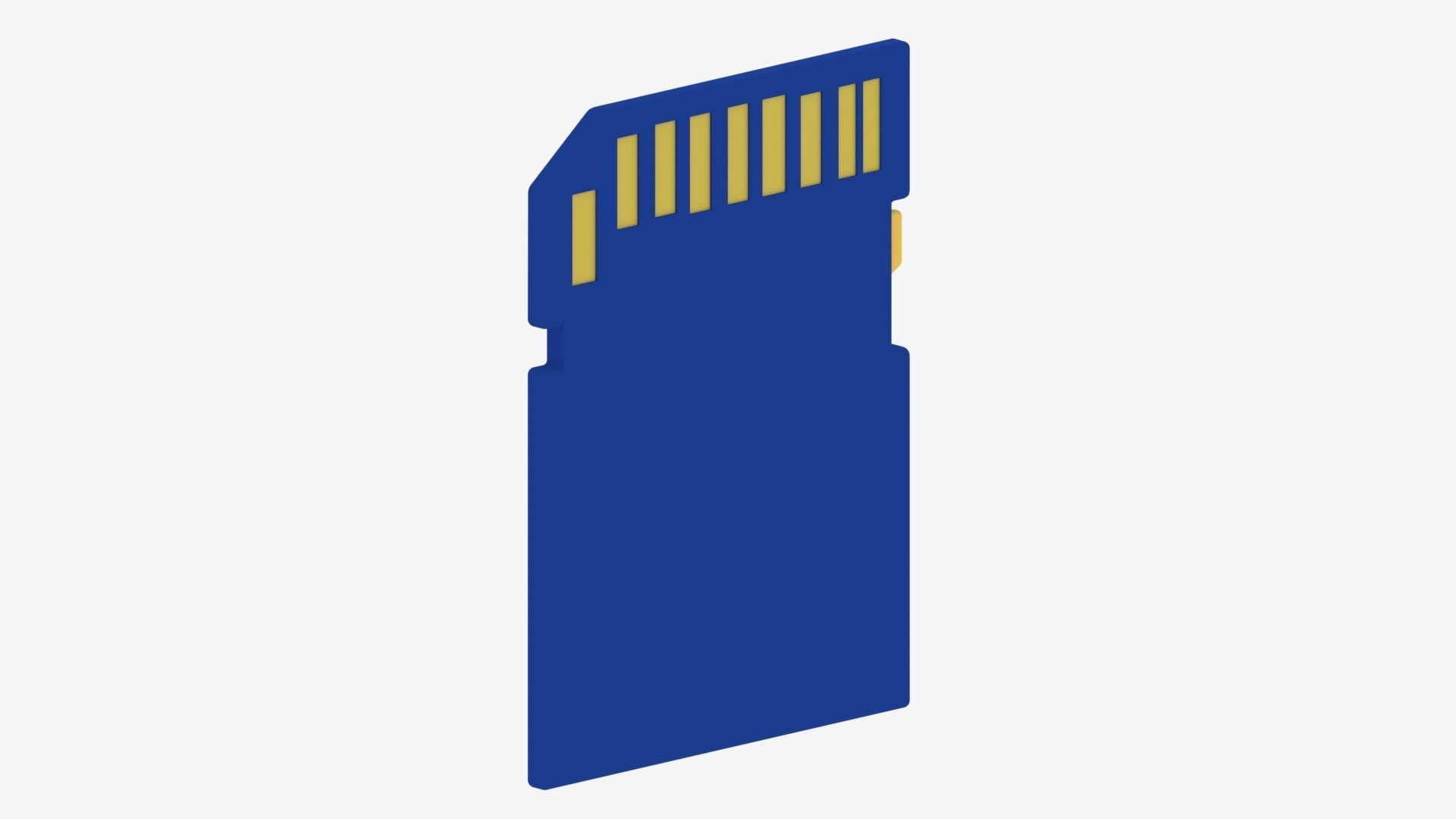 Cartoon SD Memory Card 3D model_11