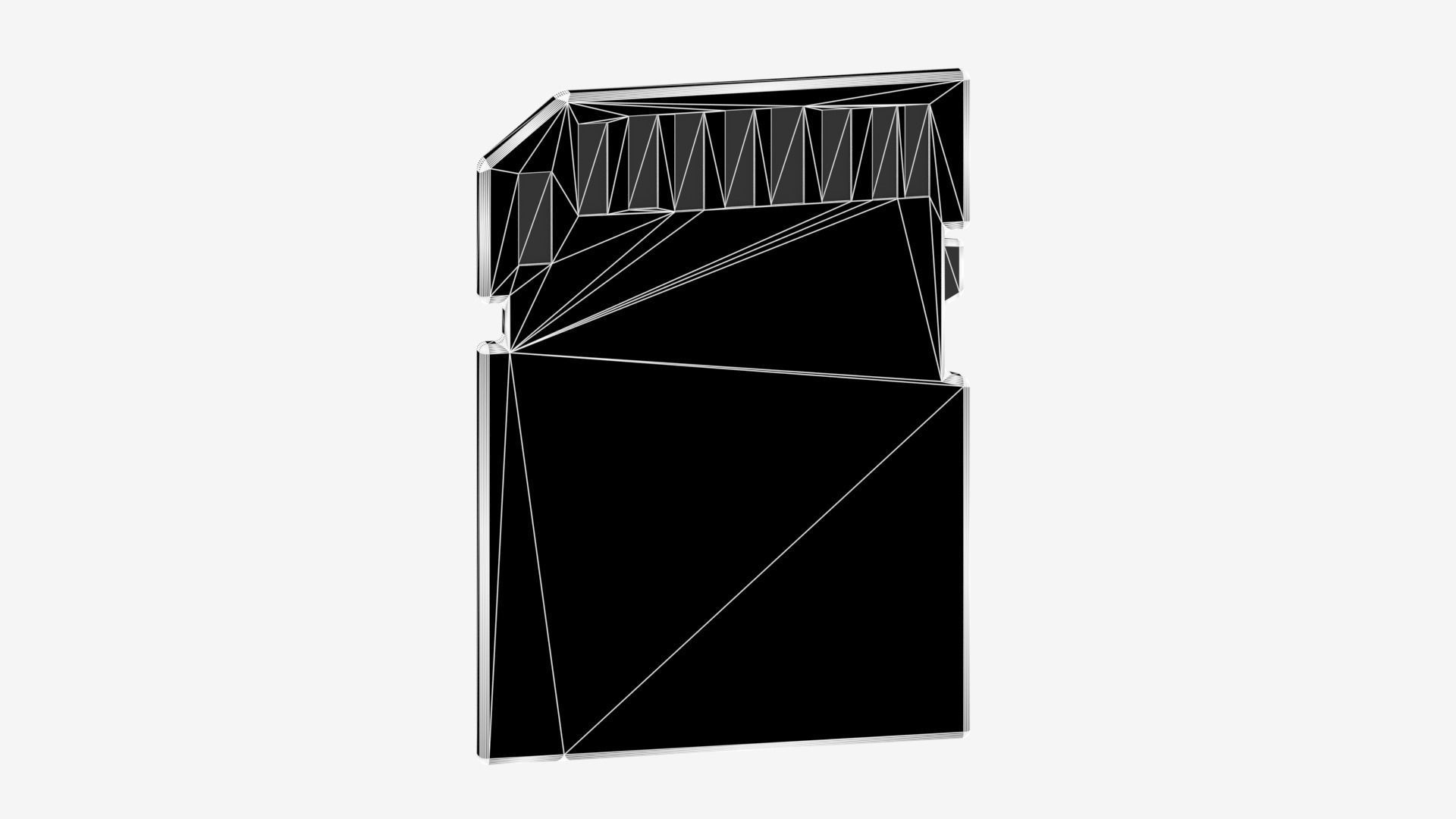 Cartoon SD Memory Card 3D model_13