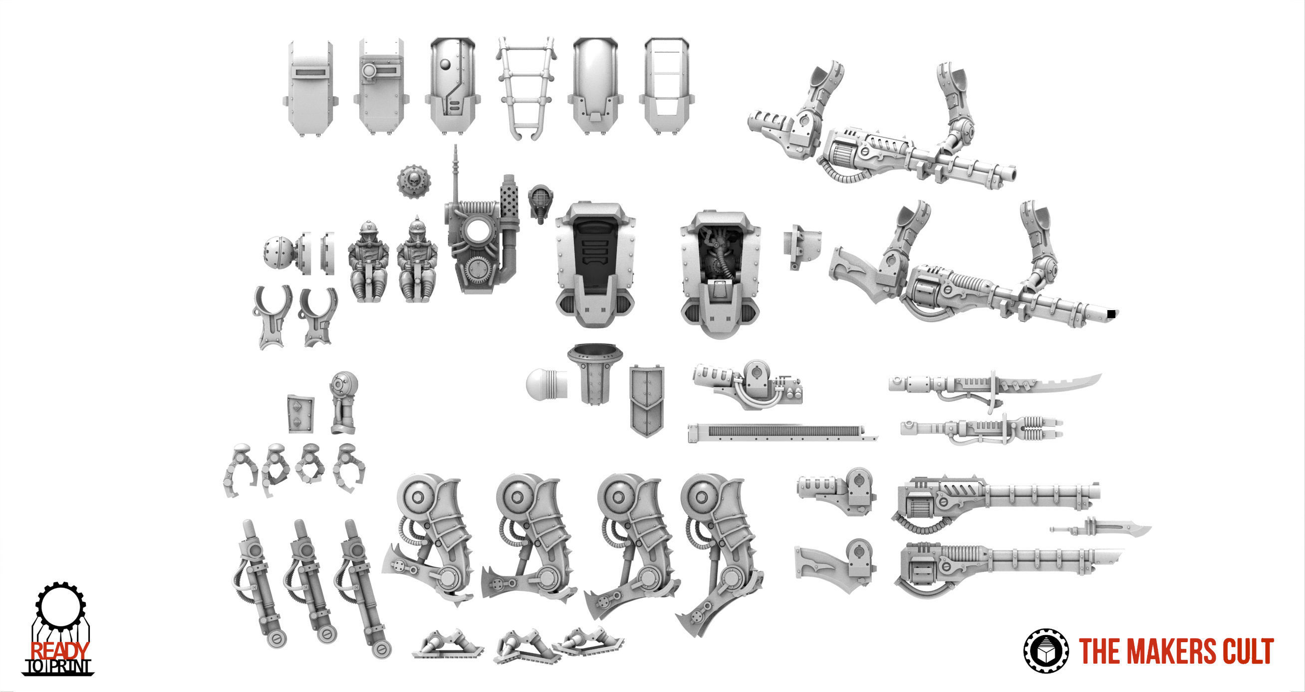 Dark Techno - Altus Pattern Striders 3D print model_8