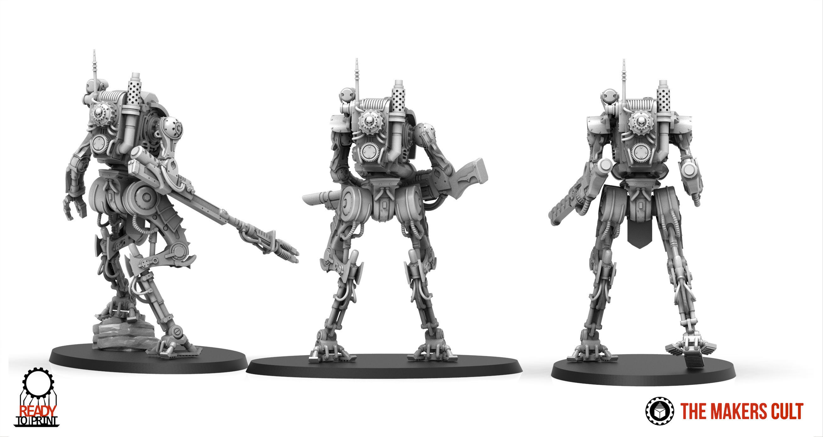 Dark Techno - Altus Pattern Striders 3D print model_1